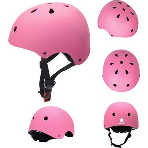 Glaf Toddler Bike Helmet 2-8 Years Old Kids Helmets Boys Girls Multi-Sport Helmet Adjustable Skateboard Cycling Helmet Lightweight (pink, Medium)
