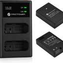 FirstPower 2-Pack EN-EL14/EN-EL14a Battery and Dual USB Charger for Nikon D3100 D3200 D3300 D3400 D3500 D5100 D5200 D5300 D5500 D5600 DF Coolpix P7000 P7100 P7700 P7800