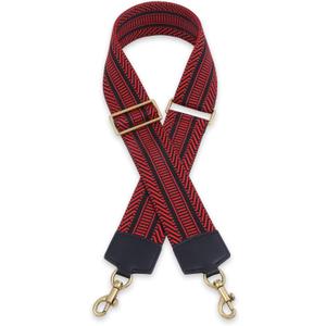 Purse Strap Replacement Crossbody Handbag Stripe Wide Adjustable (Shoulder Strap Black Leather Headp-19)