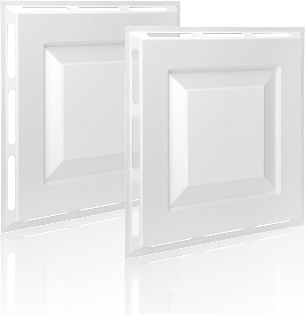 2-Pack 4-Way Ceiling Air Diverter 24"x24", Air Diverter for 2'x2' Ceiling Grid, Tool-Free Installation, Airflow Redirector for Offices, Classrooms, and Commercial Spaces