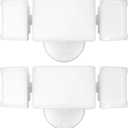Olafus 60W Flood Lights Outdoor 2 Pack, Switch Controlled LED Security Lights 6000LM, 6500K Outside Floodlight, IP65 Waterproof Exterior Light Fixture for House, Yard, Garage, Wall/Eave Mount White