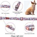 Unique Style Paws Metal Buckle Rose Collar - Durable & Cute for Small to Large Dogs