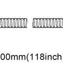 AULEEND，118 inch，encrypted shower hose 304 stainless steel metal - Extra long shower hose -（Universal Connection G 1/2" x 1/2")（brushed nickel）