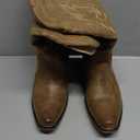 IUV Cowboy Boots for Women Mid Calf Fashion Cowgirl Boots with Embroidery Western Snip Toe 8.5