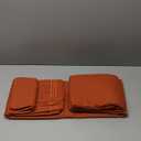 REDKEY Twin Size Bed Sheets Set 3 Piece Set Soft Breathable Bedding Sheets & Pillowcases Sets Deep Pocket Twin Bed Sheets Wrinkle Resistant - Easy Care (Twin,Persimmon)