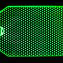 Decorations Acrylic led Light Helmet Lights Cosplay DIY kit RGB Superhero for Men Kids Gifts Green