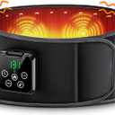 Heating Pad for Back with Auto-Inflatable Massager, 58 Cordless Lower Back Massager with 3 Vibration and 4 Heat, Portable Heated Pads for Back Pain Relief, Gifts for Women Men Family