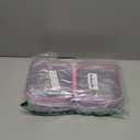 Hoolerry 4 Pcs Hard Clear Zipper Case Makeup Bags Plastic Zipper Pouch Transparent Storage Box Containers for Cosmetics, Snacks, Building Blocks, Puzzles(Clear,5 x 5 x 2 in,Multicolor)