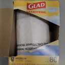 Glad Medium Trash Bags, 8 Gallon, Febreze Fresh Clean Garbage Bags, With Odor Control and Drawstring, 80 Count