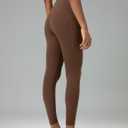 Colorfulkoala Women's Dreamlux High Waisted Workout Leggings 25" / 28" Inseam Yoga Pants with Pockets (Brown, XXL)