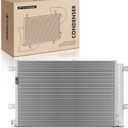 A-Premium Air Conditioning A/C Condenser Compatible with Hino 145, 165, 185, 238 258, 258LP, 268, 308 338, FB1817, FA1517, 4.7L 5.3L 7.7L