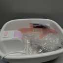 Homedics Bubble Bliss Deluxe-Foot Spa, Heat Maintenance, Raised Nodes, 3 Attachements, Pink