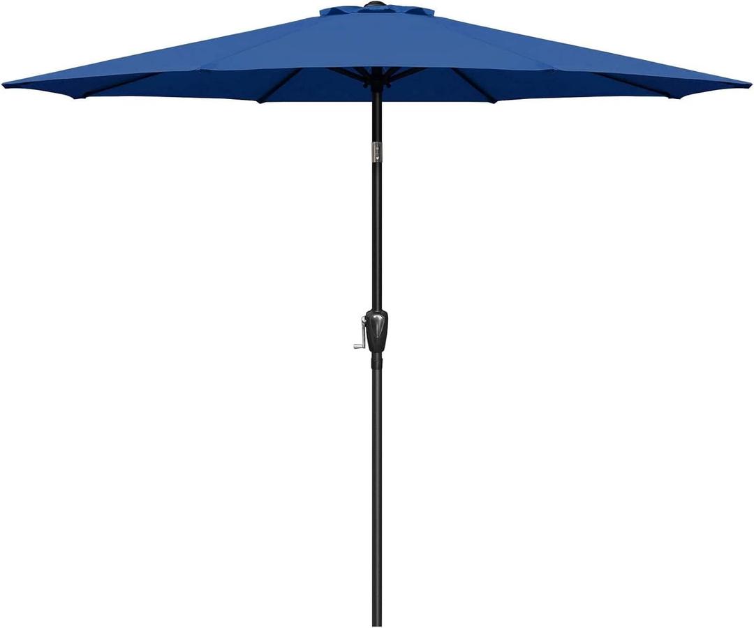 Simple Deluxe 9' Patio Umbrella Outdoor Table Market Yard Umbrella with Push Button Tilt/Crank