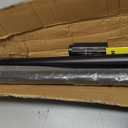 Tension Curtain Rod 51-165 Inch, Extra Long Curtain Rod No Drilling for Window or Bathroom, Outdoor Curtain Rods for Patio, Easy to Install, Never Rust, Rod Diameter 1.26 Inches-Black