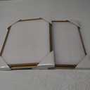 upsimples 11x14 Picture Frame with Real Glass, Ornate Vintage 11 x 14 Photo Frames for Wall Decor, Gold, 2 Pack