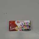 Clear Warm White Christmas Tree Lights - 6.3 ft String of 35 Incandescent Mini Bulbs Multifunctional Lighting Modes, for Decorative, Bedroom, Outdoor, Xmas Twinkle Lights with White Wire Total 6.6 ft