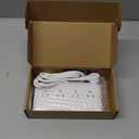 Power Strip with USB C 35W,10in1 Flat Plug Wall Charger  5FT Extension Cord with 4AC, 3 USB A & 3 USB C  PD20W Charging Station for Multiple Devices  Travel Home Office (White)