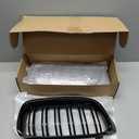 F30 Black Kidney Grille - Double Slats, Compatible with 2012-2018 BMW 3 Series F30 F31