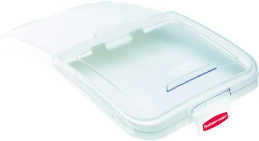 Rubbermaid Commercial Products ProSave Sliding Lid with 4 Cup Scoop, 32/64 Gallon Capacity, Clear, Compatible with Rubbermaid BRUTE Trash Can, Large, 
Capacity	141.95 liters