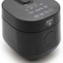 GreenLife Digital Rice Cooker, 2 Cups Uncooked/4 Cooked Rice, PFAS & PFOA-Free Removable Ceramic Dishwasher Safe Pot, Healthy Cooking, Auto Presets & Keep Warm, Touchscreen, Paddle Included, Black