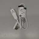 GE 3-Outlet Flat Extension Cord 3 Ft Grounded Extension Cord with Multiple Outlets 3 Prong Outlet Extender Flat Plug Power Strip Indoor 16 Gauge UL Listed White 69869
