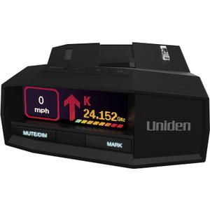 Uniden R8W (new Model) Extreme Long Range Laser/Radar Detector, 360 Awareness, Directional Arrows, Wi-Fi, Bluetooth, GPS, Real-Time Voice Alerts, Red Light & Speed Camera Alerts, R/TACH App