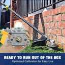 Powtol 308054043 Carburetor for Ryobi CS26 SS26 RY09056 CS30 SS30 EX26 RY28040 RY28020 RY28000 RY09053 RY09055 RY28025 RY28021 26CC Trimmer Brushcutter