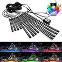 12pcs Motorcycle LED Underglow Kits,16 Million Colors A PP Control RGB Motorcycle LED Lights Sync to Music Waterproof DC12V.