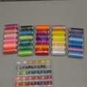 Eoehro 72pcs Sewing Thread Kit, 36 Colors, 400 Yards per Spool Polyester Thread, Prewound Bobbins, Sewing Machine Threads