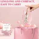 2 x 3-in-1 Electric Nail Clippers, Upgrade Electric Nail Clippers for Kids or Adults, Electric Polishing Nail Clipper with Collector, Excellent Electric Nail Trimmer Gift for Your Loves (Cute-Pink)