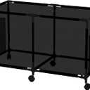 Version 2 Metal Pool Storage bin,Poolside Storage Organizer,Holder for Outdoor, Pool, Patio, Garden,Organizer for Toys, Floats, and Swimming Equipments, (LARGE)