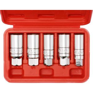 CASOMAN 3/8-Inch Drive Spark Plug Socket Set, 6-Point, 5/8-Inch, 3/4-Inch, 13/16-Inch, 14mm, 18mm, 5-Piece Set