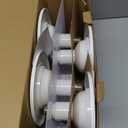 Jolux 5/6 Inch LED Can Lights Adjustable Recessed Retrofit Downlight,12W=60W,3000K Warm White,800LM,Dimmable,ETL Damp Rated Replacement Recessed Lighting Install, Flat Trim, E26 Base,4-Pack