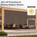 OKBA Sun Shades Outdoor Patio 6'W x 6'H,Patio Roller Shades Roll Up Blinds, 72"W x 72"H