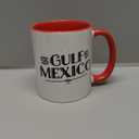 The Gulf of Mexico Ceramic Mug, Red/White (11 Ounces)