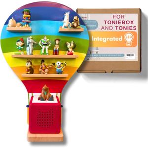 BigStep Large LED Magnetic Shelf Balloon Compatible with Toniebox and Tonie Characters - Hang on Wall or Use Free Standing - Comparable to Tonie Shelf