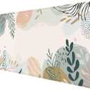 Abstract Boho Desk Mat Gaming Mouse Pad Green Pink XL Mouse Pad Large Mousepad Extended Laptop Keyboard Mat Gaming Desk Pad Mouse Mat Office Computer Keyboard Laptop Home 31.5"x11.8"