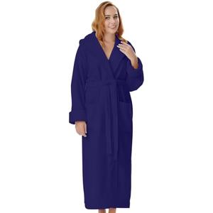 Cotton Terry Robes for Women and Men, Terry Shawl Collar Bathrobe, Full Length, ONE SIZE - UNISEX Men & Women Spa Robe