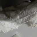 Vintage Babycrest woven acrylic fringe baby blanket