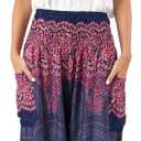 Happy Trunks Harem Pants for Women/Women’s Yoga Pants with Pockets (S-XXL) Hippie Clothes/Boho Clothes for Women/Beach Lounge, L