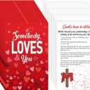 200 Pcs Gospel Tract Card Salvation Cards Pocket Holy Postcard Prayer Postcards Christian Inspirational Bible Verses Bookmark for Christian Gift(Somebody Loves You)