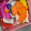 9PCS Different-Colored Flower Hair Clips for Girl and Women, 4" Hibiscus Hawaiian Hair Clips for Summer Vacation, Beach Party Accessories