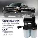 165GPH Diesel Fuel Lift Pump System Compatible with 2005-2018 Dodge Ram 2500 3500 5.9L 6.7L Cummins Replaces OE Number TS D07 165G TSD07165G