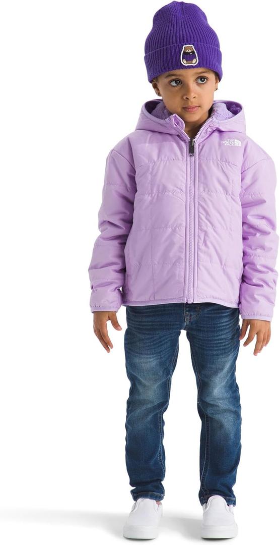 The North Face unisex-baby Reversible Shasta Full Zip Hooded Jacket (Size 4, Lite Lilac)