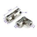4mm to 4mm Rotatable Universal Steering Joint Shaft Coupling Connector L23x D9 with Screws with Wrench, 4pcs/Pack (Size: 4mm to 4mm)