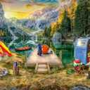 Ravensburger Calm Campsite 1000 Piece Jigsaw Puzzle for Adults - 12000076 - Handcrafted Tooling, Made in Germany, Every Piece Fits Together Perfectly