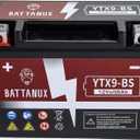 YTX9-BS Battery & Motorcycle Battery, Sealed SLA/AGM 12V8Ah ATV/UTV/Snowmoble/Motor bike Battery Maintenance Free & No tools for installation & Advanced Technology & Environmental