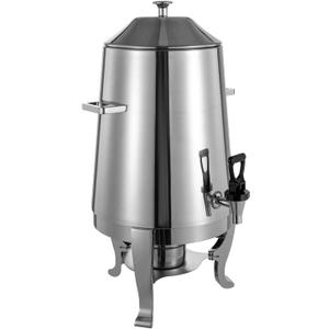 Hot Beverage Dispenser, 3.5 Gallon 110V Stainless Steel Tea Water Juice Urn with Fuel Holder 13L Coffee Chafer Urn Hot Cold Drinks Dispenser for Home, Buffet, Party, Catering (Electric Heating, Silver)