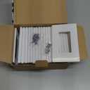 BESTTEN 20 Pack 1 Gang Screwless Decorative Wall Plate, USWP6 Gloss Snow White, H4.69 x W2.91, Faceplate Cover for Decorator Receptacle Outlet & Switch