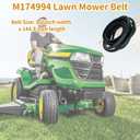 M174994 42 Inch Deck Belt for John Deere X330 X350 X354 X370，1/2" x 144.8"